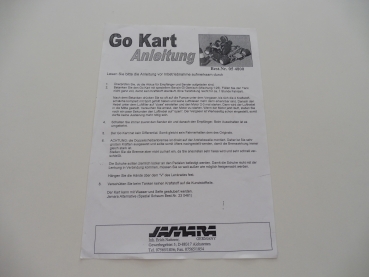 Jamara Go Kart Anleitung